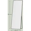 Songmics Veidrodis 150x40 cm juodos spalvos