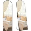 Songmics Pilno ilgio veidrodis, 160x50x1,3 cm, juodas