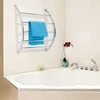 Relaxdays Rankšluosčių laikiklis, plienas, 5 strypai, sidabrinis