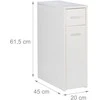 Relaxdays Sandėliavimo spintelė, 61,5x20x45 cm, balta