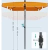 Songmics Skėčiai 200 x 125 cm sulankstomi