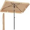 Songmics Skėtis 200 x 125 cm Taupe