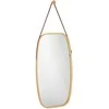 Relaxdays Sieninis veidrodis, 76.5x43.5x1.5 cm, rudas