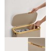 SONGMICS skalbinių krepšys 65 L su dangčiu 150 L 42 x 22,5 x 70,5 cm kamelės rudos spalvos