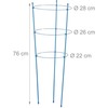 Kodustaar Mėlynos grotelės, 6 vnt. rinkinys 76 cm