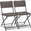 Lauko baldų komplektas Relaxdays Sodo kėdžių komplektas, 82x43.5x47 cm, ruda