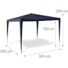 Relaxdays Sodo pavėsinė, 2,5 x 3 x 3 m, mėlyna