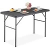 Relaxdays Sodo stalas, 74x118x60 cm, pilka