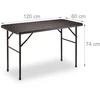 Relaxdays Sodo stalas, 74x120x60 cm, rudas
