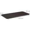 Relaxdays Sodo stalas, 74x120x60 cm, rudas