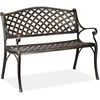 Relaxdays Sodo suoliukas, metalas, 102x60x82 cm, juoda