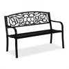 Relaxdays Sodo suoliukas, metalas, 127x61x87 cm, juoda