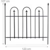 Relaxdays Sodo tvora, 93x120x3 cm, juoda