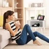 Relaxdays Šoninis staliukas, 47,5x46x40 cm, balta