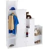 Relaxdays Spinta, Modulinė spintų sistema, 145.5x145.5x36.5 cm, Juoda