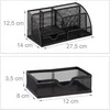 Relaxdays Stalinis organizatorius, 12.5x27.5x14 cm, metalas