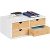 Relaxdays Stalinis organizatorius, 14x33x21 cm, balta