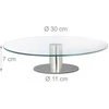 Relaxdays Tortinė, 2 dalių rinkinys, 7x30 cm, skaidri