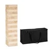 Relaxdays Tumbling Tower žaidimas, 21x21x90 cm, natūrali, juoda