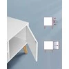 TV staliukas Songmics Vasagle TV spintelė su 1 durelėmis 40 x 120 x 49 cm balta