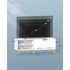 TV staliukas Songmics Vasagle TV spintelė su 2 durelėmis 40 x 140 x 50 cm balta