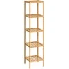 Songmics Bambukas 5 lentynos 33 x 33 x 146 cm siauras