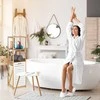 Relaxdays Vonios lentyna su skalbinių krepšiu