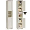 Songmics Vonios spintelė 30x30x170 cm balta mediena