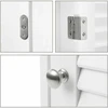 Songmics Vasagle Schmaler Badschrank mit Lamellentür