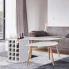 Relaxdays Balto vyno lentyna ant ratukų