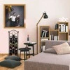Relaxdays Vyno lentyna, 88x33x20 cm, juoda