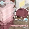 HOMCOM vaikiška komoda, 4 lygių žaislų organizatorius, daiktadėžė žaislams, rožinė