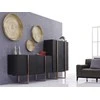 Komoda, 180 x 90 x 43 cm, Hudson, juoda