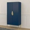 Komoda, Skandica MERLIN, 40x160x80 cm, Tamsiai Mėlyna