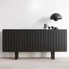 Komoda, Skandica VIGGE, 149x40 cm, Juoda