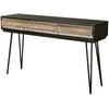 Konsolinis stalas Adesso, 140 x 80 x 35 cm, juoda