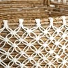 Bazaar Krepšys, Perkeltas Siūlais Makramės Technika, 0,35x0,4x0,29 m, Natūralus