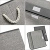 Songmics Laikymo dėžės, 38x25x25 cm, Pilka