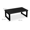 Laikiklis Relaxdays Monitoriaus stovėtojas, pramoninio stiliaus, 15x40x23 cm, juodas
