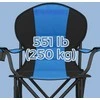 Songmics Sulankstoma paplūdimio kėdė, kempingo kėdė, pakraunama iki 250 kg