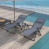 Aosom Gultas komplektas 90x65x110 cm Pilkas metalas