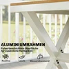 Lauko baldų komplektas Aosom Sodo baldų komplektas 7 dalių valgomojo komplektas 160x86x72 cm ąžuolas aliuminis