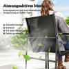 Lauko baldų komplektas Aosom Sodo baldų komplektas 150x80x73 cm juodas, plienas