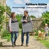 Lauko baldų komplektas Aosom Sodo baldų komplektas 119x68x70 cm Pilka plienas