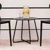 Homestyle4U Šoninis staliukas, 44.5x44.5x44.5 cm, juodas