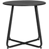 Homestyle4U Šoninis staliukas, 44.5x44.5x44.5 cm, juodas
