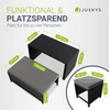 Lauko baldų komplektas Juskys Sodo baldų komplektas Jamaika 2-in-1 juoda/pilka