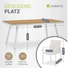 Lauko baldų komplektas Juskys Sodo baldų komplektas Maui 7 dalių Stalas 180x90x76 cm Smėlio/rudos spalvos
