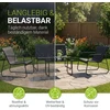 Lauko baldų komplektas Juskys Sodo baldų komplektas Genua antracito spalvos