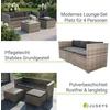 Lauko baldų komplektas Juskys Sodo poilsio komplektas Punta Cana M 3 vietų sofa 178x69x65 cm juoda/pilka